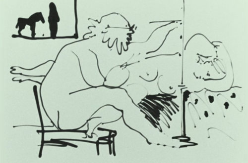 Le mystére Picasso di Henri Georges clouzot, fotogramma dal film